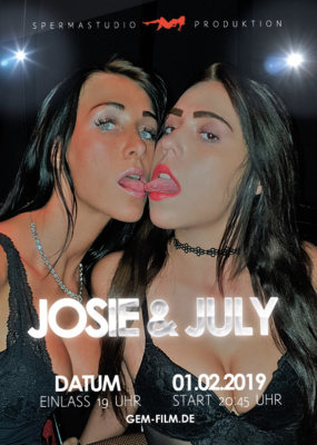 Produktion mit Jolie und July am 01. Februar 2019 im Spermastudio